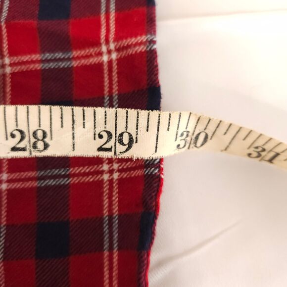 Brooks Brothers Mens Medium Red Blue Plaid Flannel Button Down Shirt - Picture 6 of 6